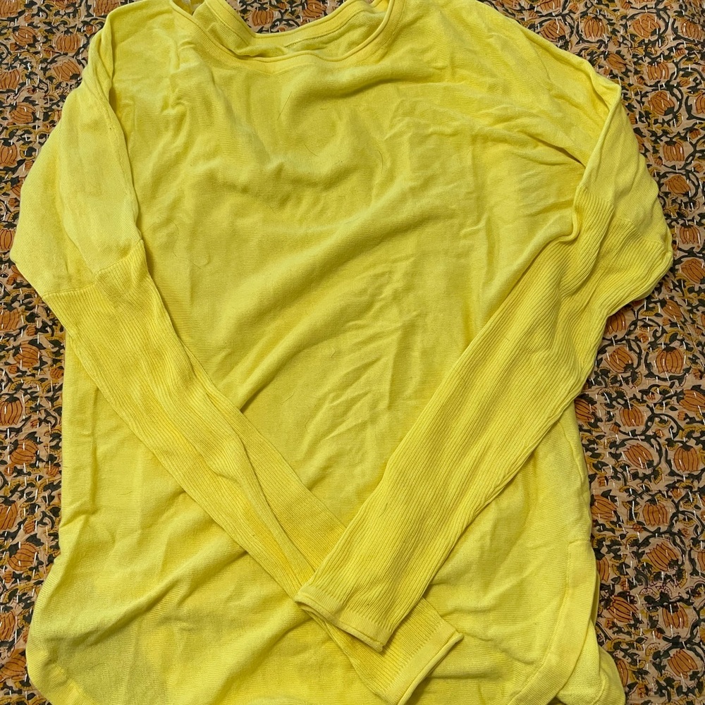 Yellow lululemon sweater